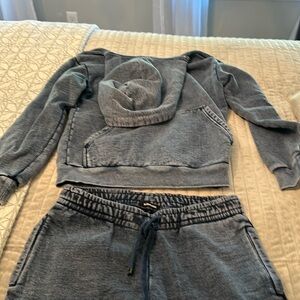 Talentless XS Blue Sweat Set - size label cut out